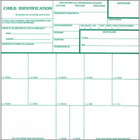 

Safariland Inkless Child Fingerprint Cards, Pack of 250