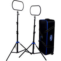 

Savage Edge Lit Pro 2x Bi-Color LED Light Kit with 2x 7' Drop Stands, 1677 Lumens, 95 CRI