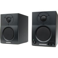 

Samson MediaOne BT3 2-Way 3" Active Studio Bluetooth Monitors, 95 Hz-27 kHz Frequency Response, 30W Peak Amplifier Power, Pair