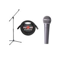 

Samson MK10 Lightweight Boom Mic Stand - With Behringer ULTRAVOICE XM8500 Cardioid Vocal Microphone, 20' 8mm XLR Microphone Cable
