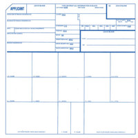 

Safariland Applicant Fingerprint Cards, Pack of 250