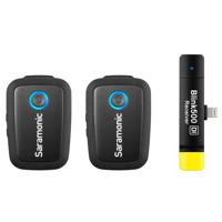 

Saramonic Blink 500 B4 Ultracompact 2.4 GHz 2-Person Wireless Clip-On Microphone System with Lavaliers and Battery-Free Dual-Channel Lightning Receiver for Apple iPhone and iPad