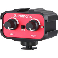 

Saramonic SR-AX100 Universal Passive 2-Channel Audio Adapter with Stereo & Dual Mono 3.5mm Inputs for DSLR Cameras and Camcorders