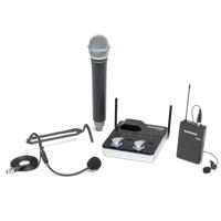 

Samson Concert 288m All-In-One Dual-Channel Wireless Mic System, K Band: 470-494MHz Frequency