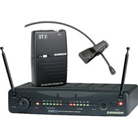 

Samson Stage 55 Wireless VHF Bodypack Microphone System, SR55 Receiver / ST5 Transmitter / LM10 Lavalier Microphone, Channel 18 / 174.5 MHz