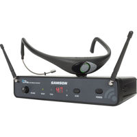 

Samson AirLine 88x Fitness Headset Wireless System, Includes CR88x Receiver, AH8 Transmitter, K: 470-494MHz