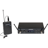 

Samson Concert 99 Presentation Frequency-Agile UHF Wireless System Includes CR99 Receiver, CB99 Beltpack Transmitter, LM10 Lavalier Mic, K: 470-494MHz