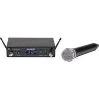 

Samson Concert 99 Handheld Frequency-Agile UHF Wireless System, Includes CR99 Receiver, CH99 Transmitter, Q8 Microphone Capsule, Frequency D: 542-566MHz