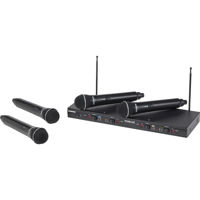 

Samson Stage 412 Frequency-Agile Quad-Channel Handheld VHF Wireless System, 173 to 198 MHz
