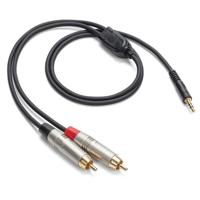 

Samson Tourtek Pro 3' Breakout Cable with 1/8" TRS Stereo to Dual RCA Metal Connector