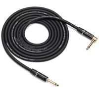 

Samson Tourtek Pro 20' Instrument Cable, Standard 1/4" Straight-Right Angle Connector, 20 AWG, Gold Plug