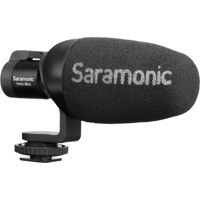 

Saramonic Vmic Mini Compact Camera-Mount Shotgun Microphone with Shockmount for DSLR/Mirrorless/Video Cameras, Smartphones and Tablets