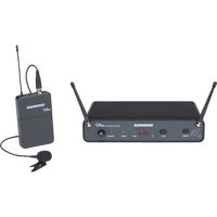

Samson Concert 88x UHF Wireless Lavalier System, Includes CR88x Wireless Receiver, CB88 Beltpack Transmitter, LM5 Lavalier Omnidirectional Microphone, D: 542 - 566MHz
