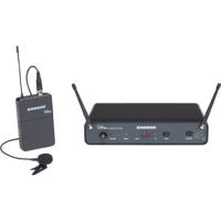 

Samson Concert 88x UHF Wireless Lavalier System, Includes CR88x Wireless Receiver, CB88 Beltpack Transmitter, LM5 Lavalier Omnidirectional Microphone, K: 470-494 MHz