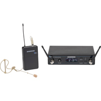 

Samson Concert 99 Frequency-Agile UHF Wireless Earset System, Includes SE10 Earset Microphone, CR99 Wireless Receiver and CB99 Beltpack Transmitter - D: 542-566MHz