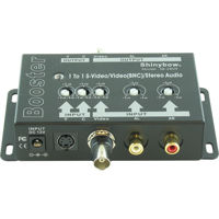 

Shinybow SB-2809 1x1 S-Video / Composite Video and Stereo Audio Amplifier, BNC Connector