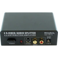 

Shinybow 1x4 S-Video & Stereo Audio Distribution Amplifier