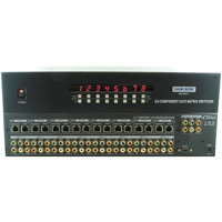 

Shinybow 8x8 Component Video with Digital and Stereo Audio Matrix Routing Switcher, CAT5 Output