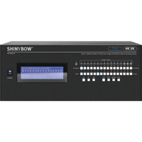

Shinybow 16x16 HDMI & HDBaseT UHD 4K2K Matrix Routing Switch with PoE, Full EDID Management/Learning