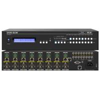 

Shinybow 8x8 HDMI UHD 4K2K Matrix Routing Switch with EDID Management/Learning and Auxiliary Audio I/O, 8x HDBaseT Outputs, PoH