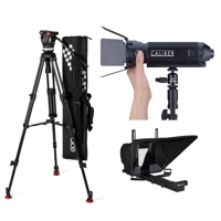 

Sachtler Ace XL Tripod System with Aluminum Legs & Mid-Level Spreader for Cine Style, Cameras - Bundle With Litepanels Caliber 17W Daylight LED Light, Autocue QTV Series Lite iPad Teleprompter Package