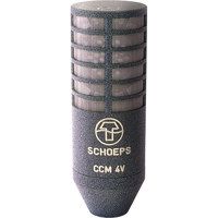 

Schoeps CCM 4V L Cardioid Compact Microphone with Lemo Disconnect, 40Hz-20kHz Frequency Range, 90Ohms Impedance, Matte Gray