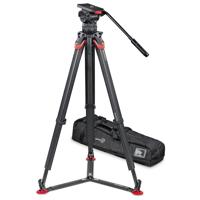 

Sachtler DV 12 Fluid Head System with flowtech 100mm Carbon Fiber Tripod and Ground Spreader, & Touch & Go Plate, Padded Bag and Carry Handle