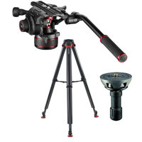 

Sachtler Flowtech 75 MS Carbon Fiber Tripod with 612 Nitrotech Fluid Video Head and 75mm Half Ball Leveler