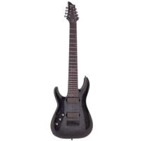 

Schecter Hellraiser Hybrid C-8 8-String Left-Handed Electric Guitar, Ebony Fretboard, Transparent Black Burst