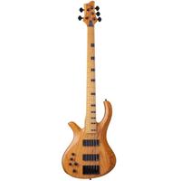 

Schecter Riot-5 Session 5-String Left-Handed Electric Bass Guitar, Maple Fretboard, Aged Natural Satin