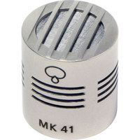 

Schoeps MK 41 Supercardioid Microphone Capsule, 40Hz to 20kHz Frequency Range, 14mV/Pa Sensitivity, 79dB-A Signal-to-Noise Ratio, Nickel