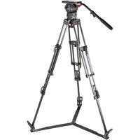 

Sachtler Video-15SB Fluid Head with ENG 2 Carbon Fiber 2-Stage 3-Section Tripod, SP 100 On-Ground Spreader and Hard Case, 35 lbs Capacity, 66" Maximum Height