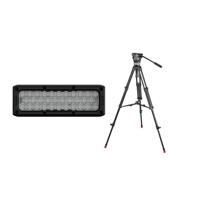 

Sachtler 1001 Ace M MS System with Ace M Fluid Head, Tripod, Mid-Level Spreader, Bag, Camera Mounting Plate, Pan Bar - With Litepanels Brick Powerful Bicolor On-camera ENG Light