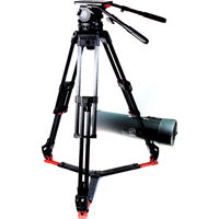 

Sachtler Video 25 Plus Fluid Head with EFP 2 CF 3-Section Carbon Fiber Tripod, SP 100/150 Ground-Level Spreader & Cover, Supports 77 Lbs