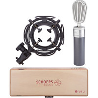 

Schoeps V4 USM Set, Includes Vocal Microphone, Wooden Case, Lyre Shockmount, Gray