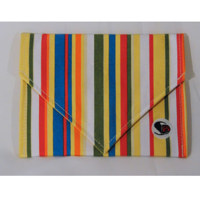 

Shutterbug Designs Cricket Canvas Clutch Envelope, Stripe, Spring/Summer