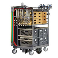 

Studio Carts Easy Duz-all Cart with 2x 10" Centered Pneumatic and 4x 6" Swivel Casters Wheels