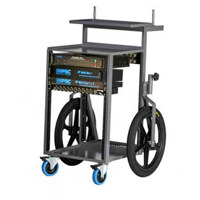 

Studio Carts Sound Cart with 2x 20" Rigid BMX Rear Wheels and 2x 5" Swivel Casters Front Wheels