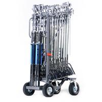 

Studio Carts C-Stand Quad Cart with 2x 10" Offset and 2x 10" Swivel Pneumatics Wheels