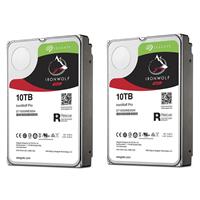 

Seagate 2 Pack IronWolf Pro 10TB NAS Internal Hard Drive - CMR 3.5" SATA 6Gbps, 7200 RPM, 256MB Cache, 214Mbps Data Transfer Rate
