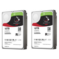 

Seagate 2 Pack IronWolf Pro 10TB NAS Internal Hard Drive - CMR 3.5" SATA 6Gbps, 7200 RPM, 256MB Cache, 214Mbps Data Transfer Rate