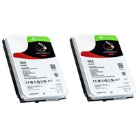 

Seagate 2 PACK IronWolf NAS 10TB 3.5" Internal Hard Drive, 7200 RPM, SATA 6Gbps, 256MB Cache, 210Mbps Data Transfer Rate