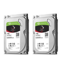 

Seagate 2 Pack IronWolf 1TB NAS Internal Hard Drive - CMR 3.5" SATA 6Gbps, 5900 RPM, 64MB Cache, 180Mbps Data Transfer Rate