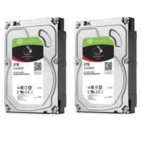 

Seagate 2 Pack IronWolf 3TB NAS Internal Hard Drive - CMR 3.5" SATA 6Gbps, 5900 RPM, 64MB Cache, 180Mbps Data Transfer Rate