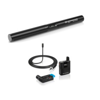 

Sennheiser AVX-ME 2 Camera Mountable Lavalier Wireless Set, Includes Plug-On Receiver, Bodypack Transmitter, ME 2 Mic, Energy Pack, Hot Shoe Mount, Cable, - WITH Sennheiser MKE 600 Shotgun Microphone