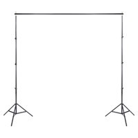 

Studio Essentials 7.8' Height Small Background Support System, Includes 2x Upright Stands, 3-Section Crossbar, Carry Bag