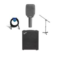 

Sennheiser e 609 Guitar Cabinet Dynamic Microphone Silver - Bundle With Fender Rumble Stage 800 Digital Bass Amplifier, 120V Black, Samson MB1 Mini Boom Stand, 20' Heavy Duty XLR Mic Cable