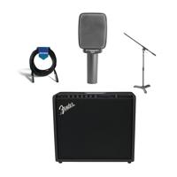 

Sennheiser e 609 Guitar Cabinet Dynamic Microphone Silver - Bundle With Fender Mustang GT 100 100W WiFi Digital Amplifier, Samson MB1 Mini Boom Stand, 20' Heavy Duty XLR Mic Cable
