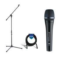 

Sennheiser e 945 Wired Super-cardioid Dynamic Handheld Vocal Microphone with Clip - Bundle With Samson MK10 Lightweight Boom Mic Stand, 20' Heavy Duty 7mm Rubber XLR Microphone Cable