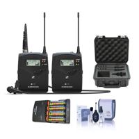 

Sennheiser ew 112 P G4 Camera Lavalier Set, Bodypack Transmitter, ME 2 Lav Omni Mic, A: 516 - 558 MHz - Bundle With 4 AA NiMH 2900mAh Batteries/Charger, SKB iSeries Waterproof Case, Pro Optic Cleaning Kit